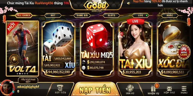 T&agrave;i xỉu Go88
